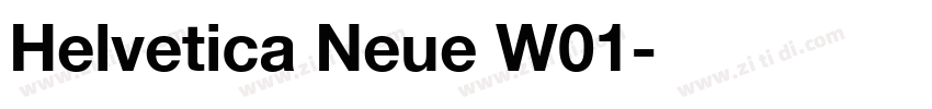 Helvetica Neue W01字体转换